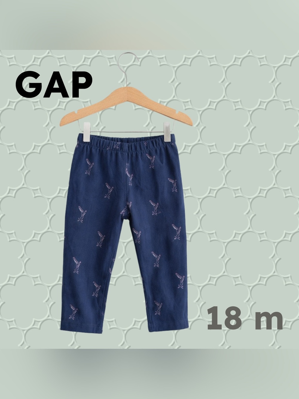 🇺🇸👍GUC GAP | 18 mo | Ballet shoes print navy toddler leggings